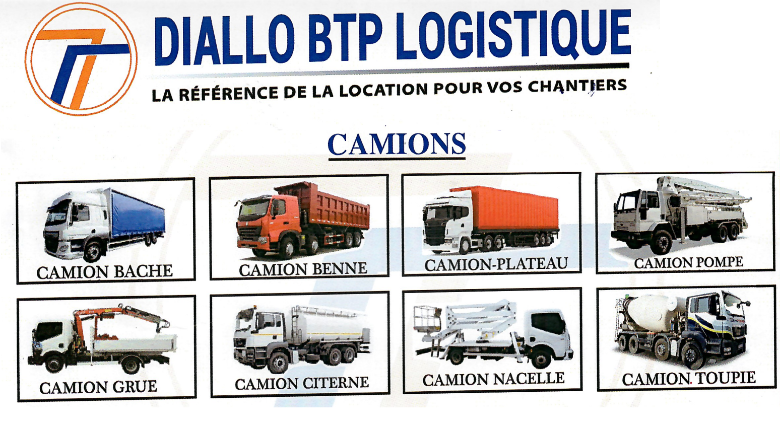 Alquiler de camiones en Dakar Senegal